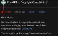 马斯克指责OpenAI虚伪，对Reddit版块使用其logo提出版权投诉
